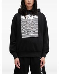 No Problemo - Logo-Print Peace-Sign Oversized Hoodie - Lyst