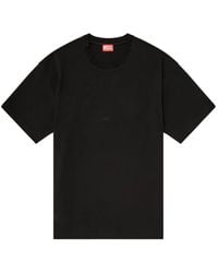DIESEL - Cotton-Interlock T-Shirt With Logo Embroidery - Lyst