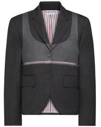 Thom Browne - Twill Jack Met Trompe-L'Oeil - Lyst