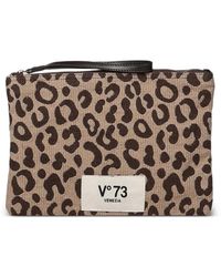 V73 - Estuche De Maquillaje Con Estampado De Leopardo - Lyst