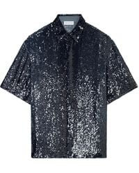 Dries Van Noten - Sequin-Embellished Short-Sleeve Shirt - Lyst