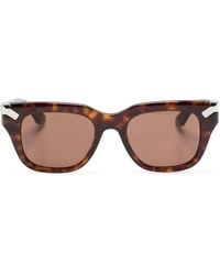 McQueen - Tortoiseshell Square-Frame Sunglasses - Lyst