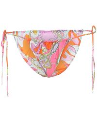 PUCCI - Side-Tie Bikini Bottoms - Lyst