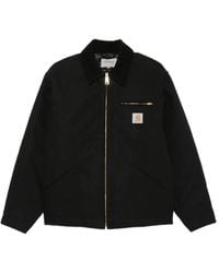 Carhartt - Og Detroit Logo-Patch Zip-Up Shirt Jacket - Lyst