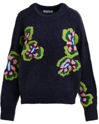 Essentiel Antwerp - Floral-Embroidered Crew-Neck Sweater - Lyst