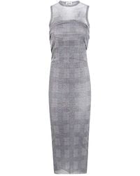 Jean Paul Gaultier - メッシュパネル マキシドレス - Lyst