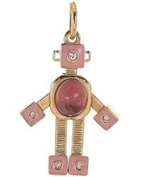 Van Robot - 18K Mini Bespoke Robot Tourmaline And Diamond Pendant - Lyst