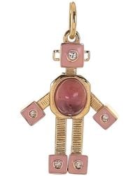 Van Robot - 18K Mini Bespoke Robot Tourmaline And Diamond Pendant - Lyst