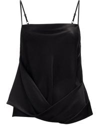 JW Anderson - Draped Satin Tank Top - Lyst