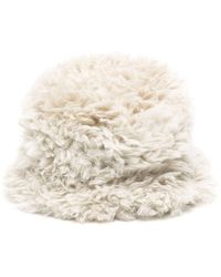 Goldbergh - Faux-fur Cotton Bucket Hat - Lyst