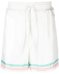 CASABLANCA - Tennis Club Icon シルクショートパンツ - Lyst