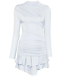 Self-Portrait - Vestido Corto Con Volantes - Lyst