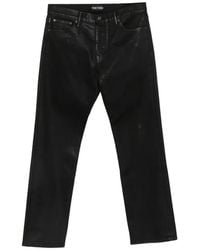 Tom Ford - Coated Straight-Leg Trousers - Lyst