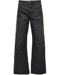 Color Space - Logo-Print Straight-Leg Jeans - Lyst