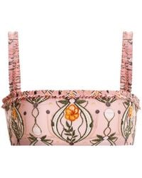 Agua Bendita - Top Bikini Con Stampa - Lyst
