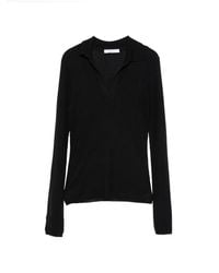 Max Mara - Cashmere And Silk Polo Sweater - Lyst