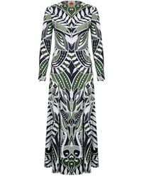 FARM Rio - Lace Nature Long-Sleeve Midi Dress - Lyst