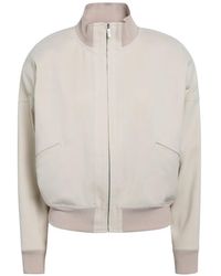 Gucci - Silk Poplin Zip-Up Bomber Jacket - Lyst