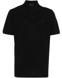 Moncler - Rubberised Logo Cotton Piqué Polo - Lyst
