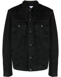Off-White c/o Virgil Abloh - Denim Jack Met Arrow-Patroon - Lyst