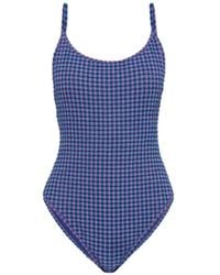 The Upside - Gingham-Pattern One-Piece - Lyst
