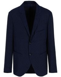 Giorgio Armani - ジグザグ シングルジャケット - Lyst