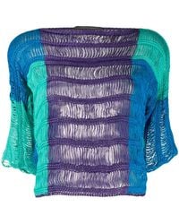 Alberta Ferretti - Loose Knit Top - Lyst