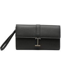 Tom Ford - T-Clasp Grained Leather Wallets - Lyst