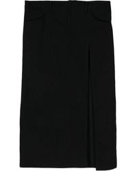Yohji Yamamoto - サイドスリット デニムマキシスカート - Lyst