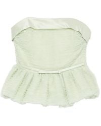 Viktor & Rolf - Mouwloze Tulen Top Met Ruches - Lyst