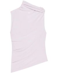 Courreges - Gedrapeerde Top - Lyst