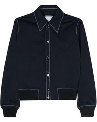 Bottega Veneta - Contrast-stitching bomber jacket - Lyst