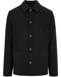 A.P.C. - Simple Dark Wool Jacket - Lyst