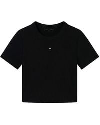 ARMANI EXCHANGE - Crewneck Logo-Detail Knitted T-Shirt - Lyst