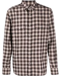 Tom Ford - Plaid-check Pattern Flannel Shirt - Lyst