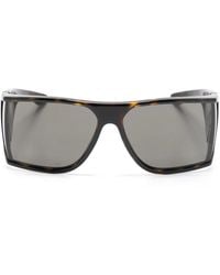 Saint Laurent - Logo-Print Sunglasses - Lyst