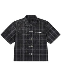 GUAPI - Plaid Rhinestone-Embellished Shirt - Lyst
