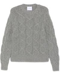 Malo - Pullover mit Zopfmuster - Lyst