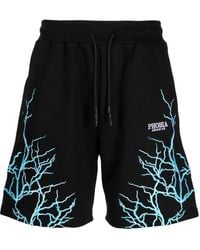 Phobia - Lightning-Embroidered Cotton Shorts - Lyst