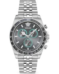 Versace - Greca Chrono Wave 43Mm Watch - Lyst
