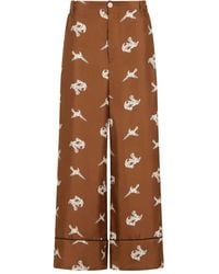 Marni - Broek Met Wijde Pijpen En Print - Lyst