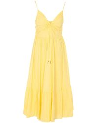 MICHAEL Michael Kors - V-Neck Shoulder Strap Dress - Lyst