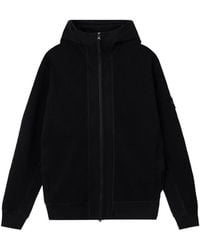 Stone Island - Logo-Patch Zip-Up Hoodie - Lyst