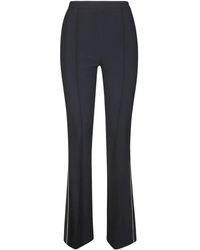 Elisabetta Franchi - Pantaloni Svasati Con Profili A Contrasto - Lyst