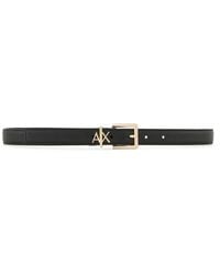 ARMANI EXCHANGE - Cinturón De Piel - Lyst