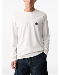 ARMANI EXCHANGE - Logo-Patch Long-Sleeve T-Shirt - Lyst