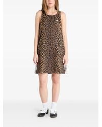 adidas - Leopard-print Mini Dress - Lyst