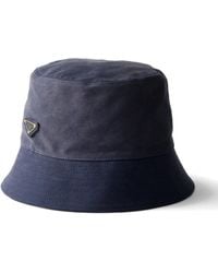 Prada - Satin Bucket Hat - Lyst