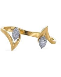YEPREM - 18K And Double Finger Diamond Ring - Lyst