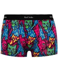 Paul Smith - Cat Printed Cotton Briefs - Lyst